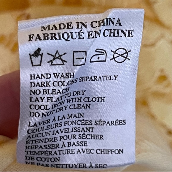 ABS Collection Allen Schwartz Canary Yellow Lace A Line Dress NWT - Picture 9 of 11